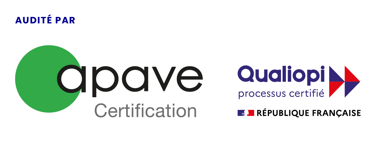 Audité par apave certification : certifié Qualiopi