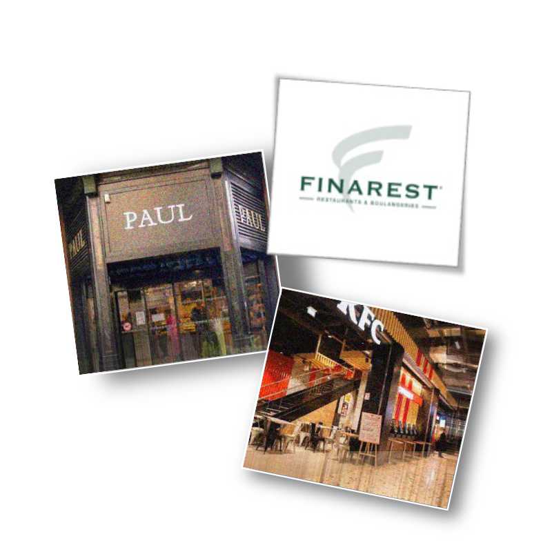 Finarest - Holding en restauration rapide, Restaurants KFC et Boulangeries Paul